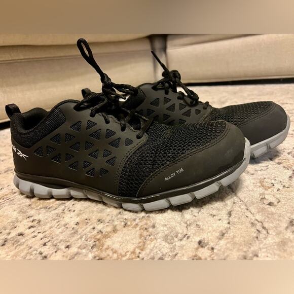 Reebok Men's Steel Toe Black Sublite Cushion Work Athletic Size 10 - Picture 3 of 7